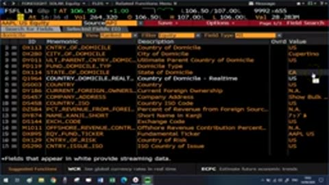 Download #Bloomberg Data to #Excel Part 3 _ #FLDS Function_p