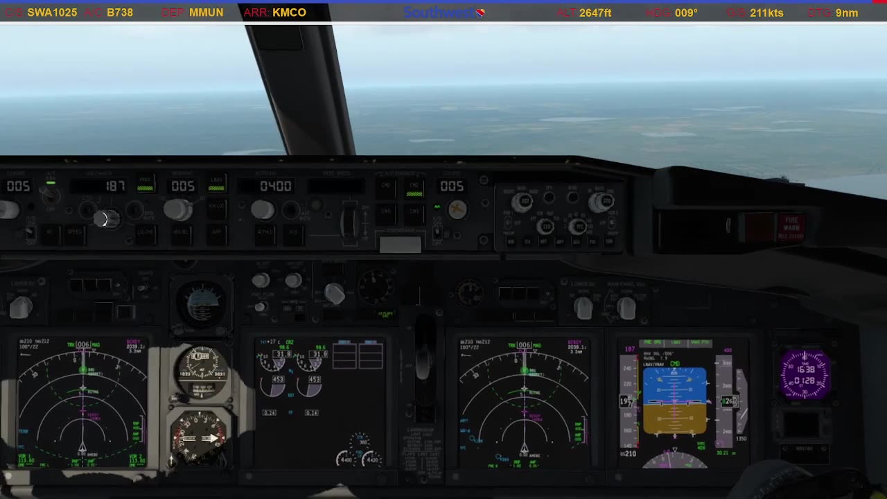 Landing in Orlando (KMCO)