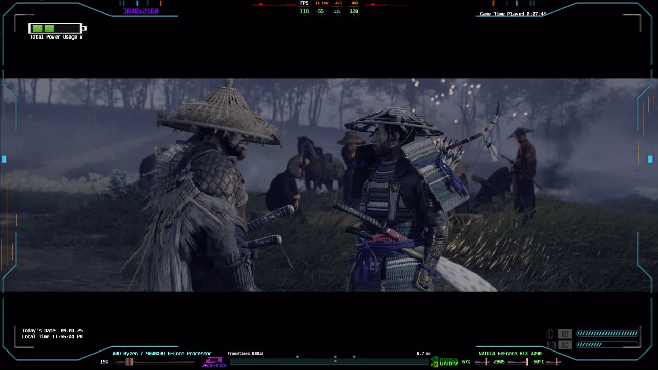 Ghost of Tsushima Directors Cut 4K HDR Gameplay PC Sony Bravia 9 Rtx 4090 AMD 9800x3d