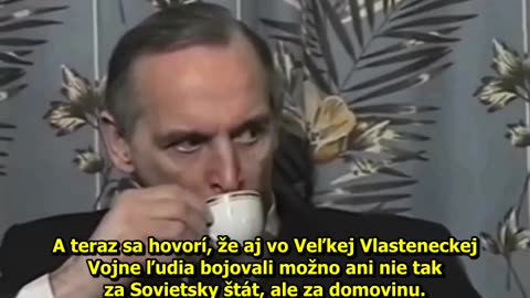 Rozhovor s Veľkým sovietskym hercom Vasilijom Semjonovičom Lanovojom, rok 1995