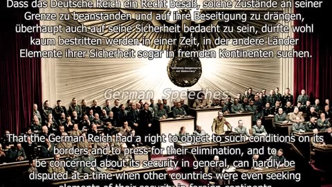 "Hitler - Reichstag Speech of December 11, 1941 [german/ english subtitles"