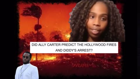 How did Ally Carter know about fires in California last fall?