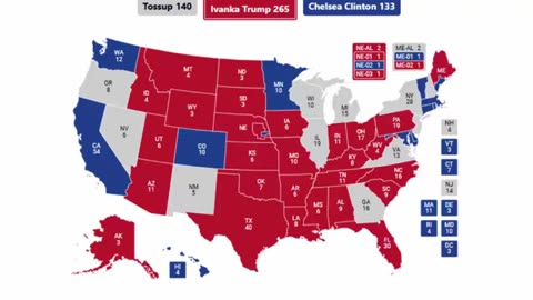 Alternate History 2024 Election Prediction - Ivanka Trump vs Chelsea Clinton