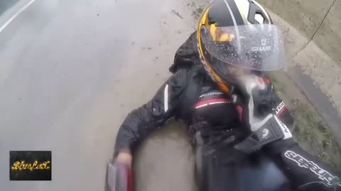 Bike Saves Girlfriend After Crash In Rain Great Partner