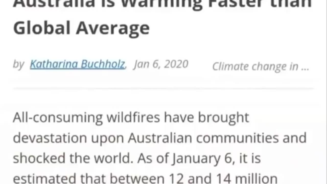 When every news outlet in the world LIES to you about Global Warming