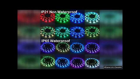 5V RGB LED Strip 5050 30LEDs/m Waterproof IP21 IP65 Flexible LED Tape Review