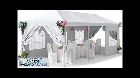 Greesum 10x30 Outdoor Canopy Tent Patio Camping Heavy Duty Gazebo Shelter Party Review