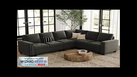 Belffin Modular Sectional Sofa L Shaped Sofa Couch with Reversible Chaises 6-Seater Review