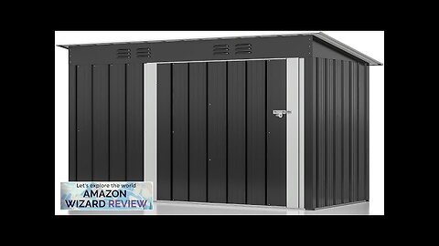 4.5x2.5 FT Metal Outdoor Storage Shed Garden Shed with Updated Frame Structure Review