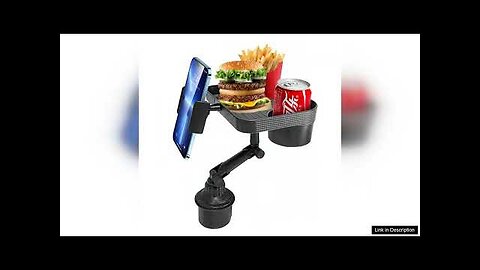 CP12 2-in-1 Car Food Tray Table Detachable Car Cup Holder 360 Degree Review