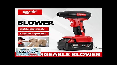 Milwaukee Mini Jet Blower Portable Violent Turbo Fan 130000RPM High speed 4-speed Review