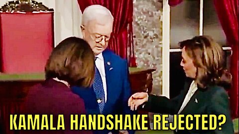 Kamala Harris OFFENDED by REJECTED Handshake! 🙄😂