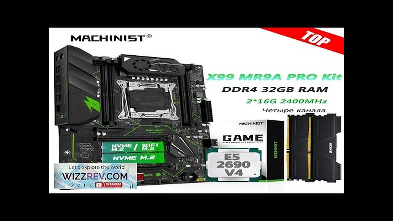 MACHINIST X99 Motherboard Combo LGA 2011-3 Xeon E5 2690 V4 Kit CPU Review