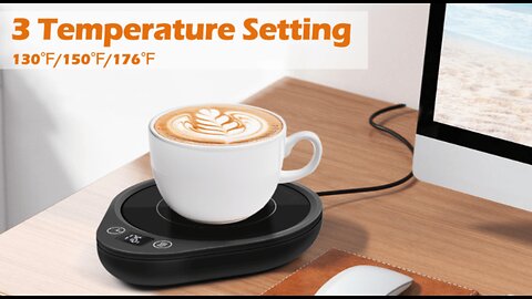 PUSEE Coffee Mug Warmer, Electric Large Candle Warmer Plate