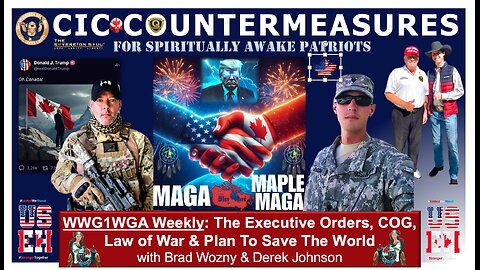 WWG1WGA CIC Trump Countermeasures, Q, Inauguration, Cabal DEWs & More with Derek Johnson, Brad Wozny