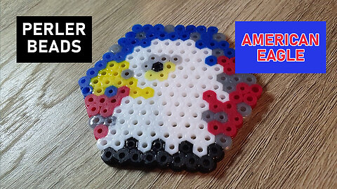 Perler Beads - Patriotic American Eagle