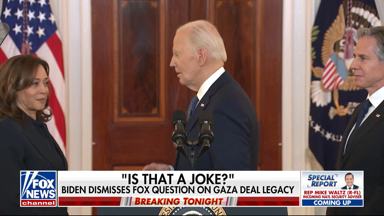 Biden Dismisses Question On Trump Credit For Cease-Fire Deal In Final Days Before Leaving Office