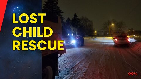 Snowplow Driver Spots 'Animal': Turns Out to Be a Lost Child - Must-Watch Rescue!