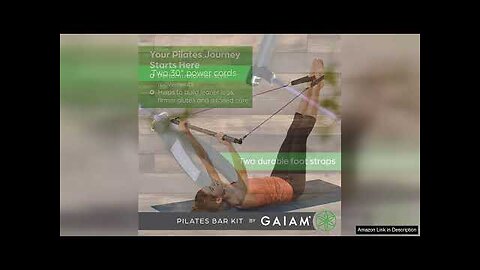 Gaiam Restore Pilates Bar Reformer Kit Home Fitness Equipment for Total Review