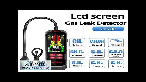 ZL73B Gas Leak Detector 0-10000 Rechargeable Sound Alarm Combustible Flammable Natural Review