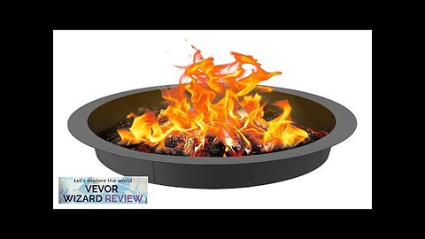 VEVOR Fire Pit Ring Round 44 Inch Outer Steel Liner DIY Campfire Review