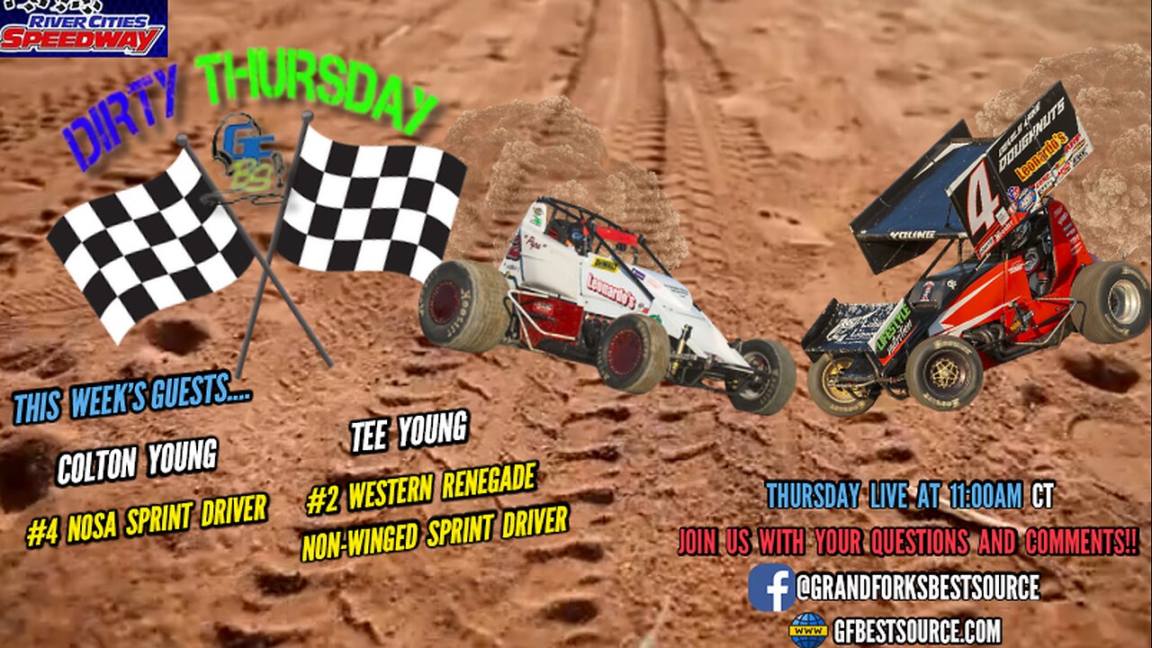 RCS Dirty Thursday – with NOSA Sprint #4, Colton Young & Non-Winged Sprint #2, Tee Young