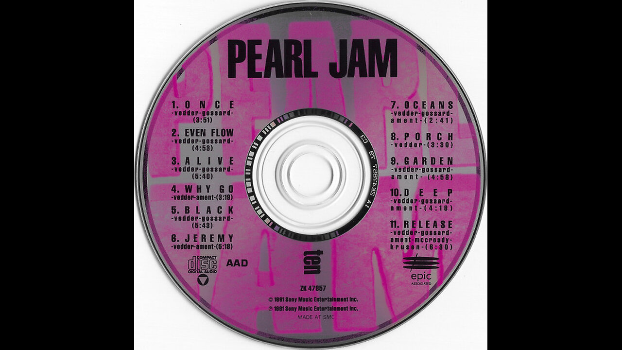 1991 - Pearl Jam - Ten [FULL ALBUM]