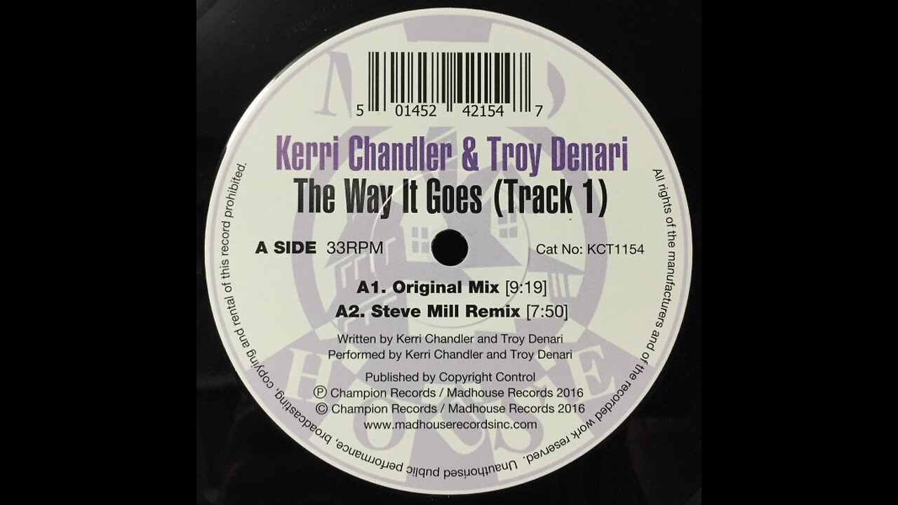 Kerri Chandler: The Way It Goes (Track 1) [KCTDL 1154] [2016]