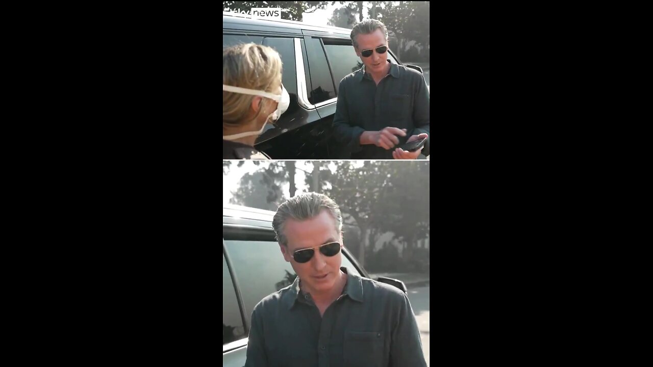 Gavin Newsom, obviously a liar - "literally talking to the President right now"