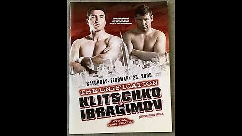 Wladimir Klitschko vs Sultan Ibragimov - Feb 23 2008 - Madison Square Garden, NY