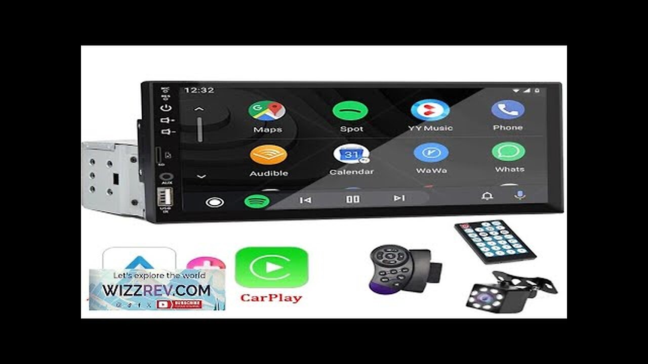 7“ Car Radio 1 Din Carplay Android Auto Multimedia Player HD Touch Review