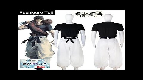 Anime Jujutsu Kaisen Season 2 Toji Fushiguro Cosplay Costume Wig Uniform Sorcerer Review