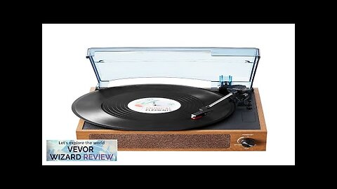 VEVOR Vinyl Record Player 3-Speed Belt Driven Turntable Record Player with Built-in Review