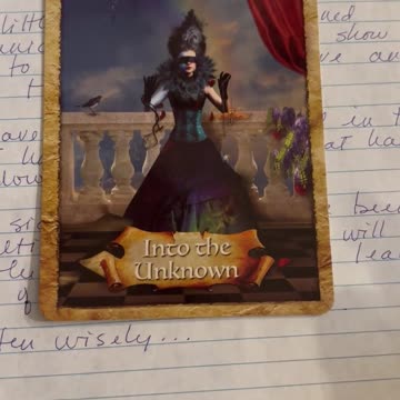 Into The Unknown - Automatic Writing Channeled through Oracle Cards