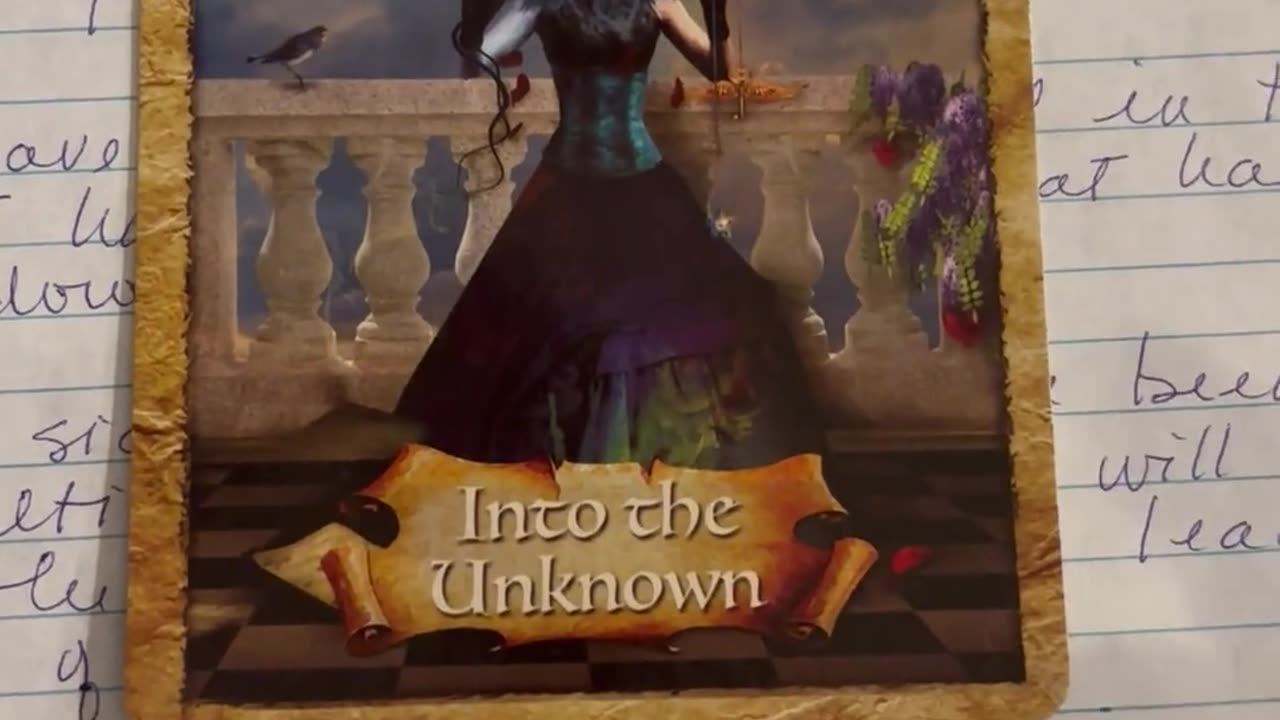Into The Unknown - Automatic Writing Channeled through Oracle Cards