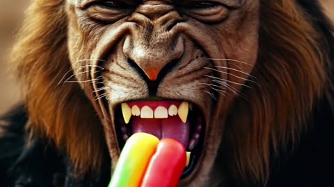 Powerful Leaders Merging with a Lion
