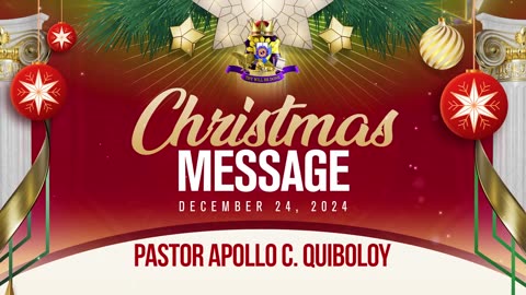 Pastor Apollo, nagbahagi ng kanyang Christmas message