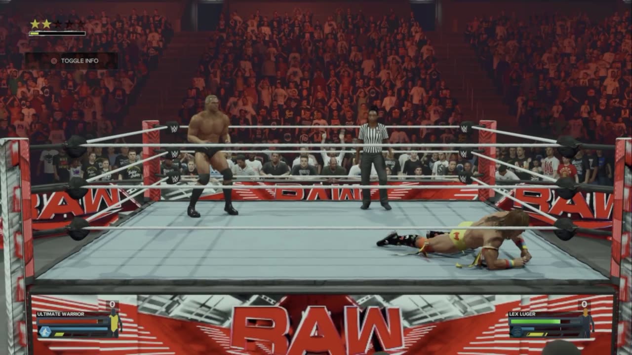 wwe 2k24 universe mode Raw Ultimate Warrior VS Lex Luger S 1 E 3