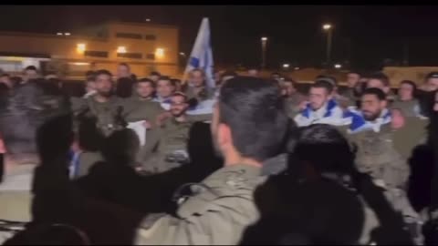 Heroes: IDF fighters singing "Hope" after leaving the Gaza Strip