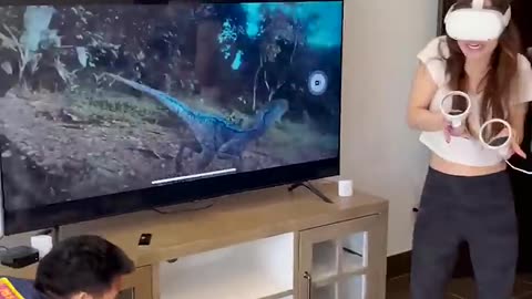 This VR game becomes a prank! ;)
