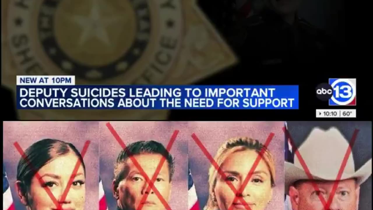 4 Texas Deputies from the same Sheriff's Office have committed "suicide" In the past 6 Wks.