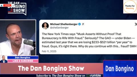 Two DOGE Related Stories by Dan Bongino