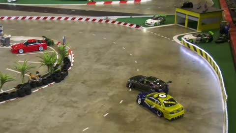 GREAT RC DRIFT CAR RACE MODELS IN PAIR COMPETITION MODEL TECHNIK,