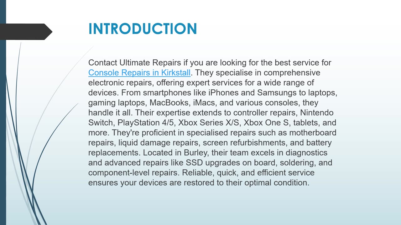 Best service for Console Repairs in Kirkstall