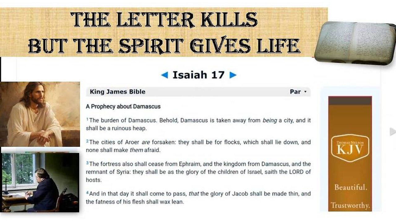 The Letter Kills but the Spirit Gives Life (based on the New Revelation)