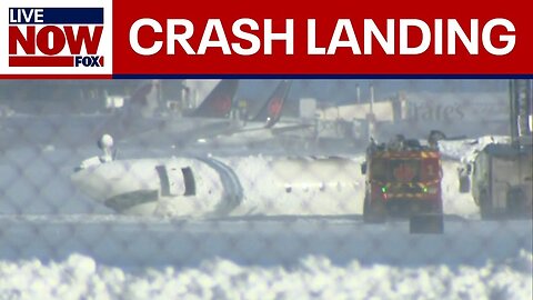 Delta Air Lines plane crash: Strong winds, blowing snow at Toronto Airport | LiveNOW from FOX