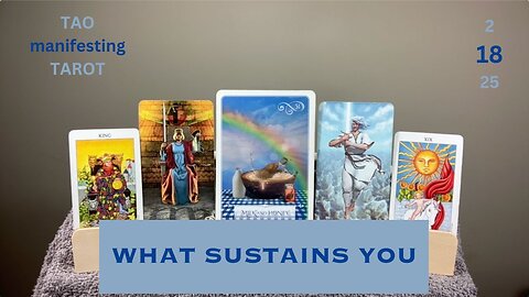 WHAT SUSTAINS YOU