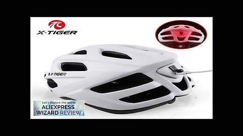 X-TIGER Cycling Helmet Man Women LED Light Helmet Road Mountain Bike Helmet Review