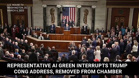 Democrat Interrupts Trump's Speech Mid-Way, Thrown Out Of Congress By Speaker Johnson