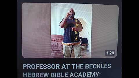 THE BECKLES HEBREW BIBLE ACADEMY: DIRECTOR BISHOP AZARIYAH TEACHING BIBLE LESSONS DAILY!!